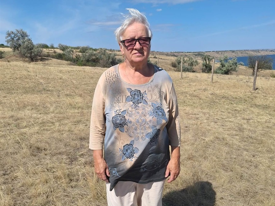 Валентини Загоруйко у подорожі Одещиною. Коло Тилігульського лиману.