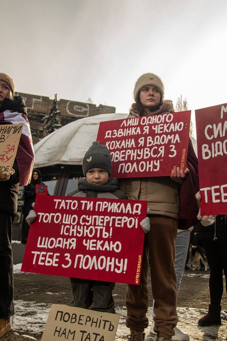 Вікторія разом із сином на акції